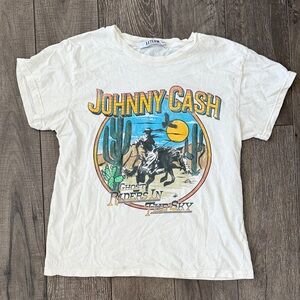 Anthropologie Johnny cash shirt